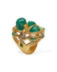Gold, Emerald and Diamond Ring "Muses"