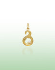 Georgian Letter G in Gold with Diamond
