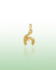 Georgian Letter R in Gold with Diamond