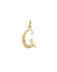 Gold initial G with Diamond Pendant Marilisi Front