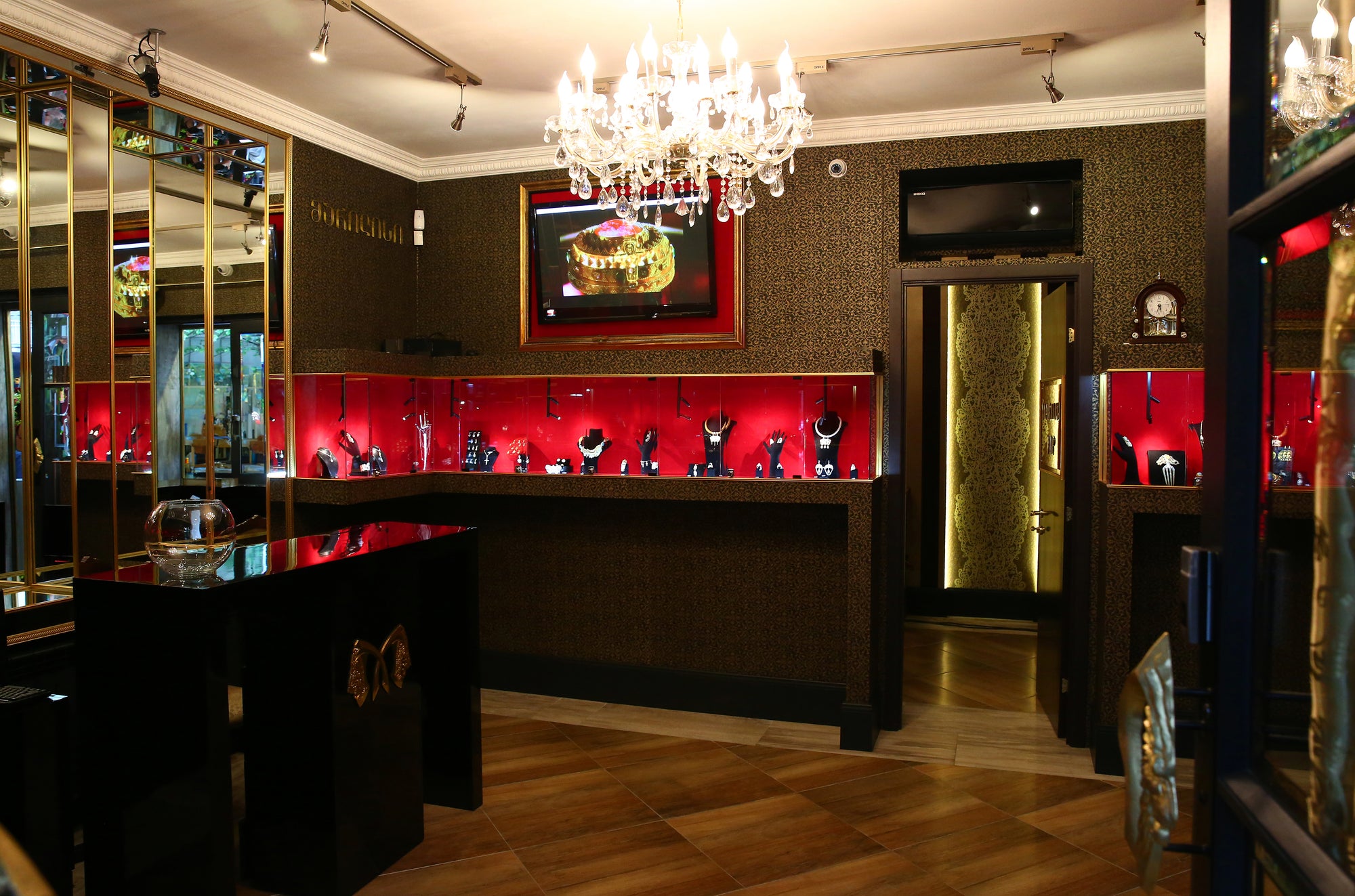 Interior of Marilisi Jewelry House boutique in Tbilisi Georgia