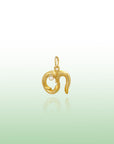 Georgian Letter T in Gold with Diamond