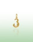 Georgian Letter V in Gold with Diamond
