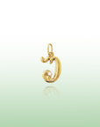 Georgian Letter U in Gold with Diamond