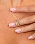 Georgian Letter R in Gold with Diamond